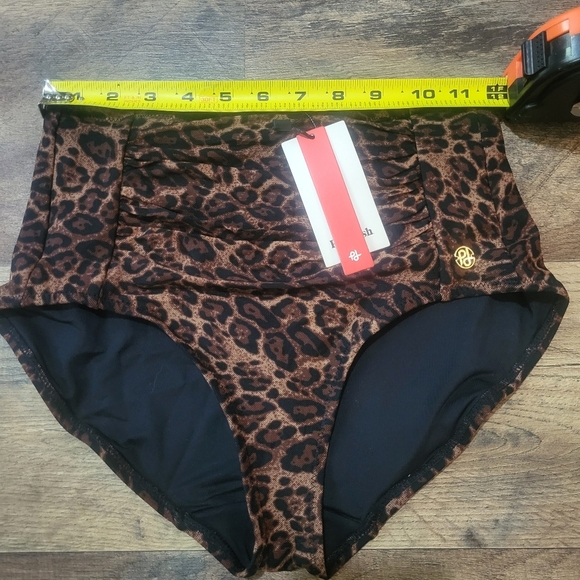 Popilush Women's High Waisted Leopard Print Shapewear 2 Piece Bikini Set XS - Picture 8 of 14